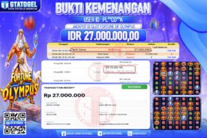 BUKTI WITHDRAW GTATOGEL KEMENANGAN JACKPOT DI SLOT FORTUNE OF OLYMPUS